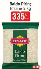 EFSANE BALDO PİRİNÇ 5 KG